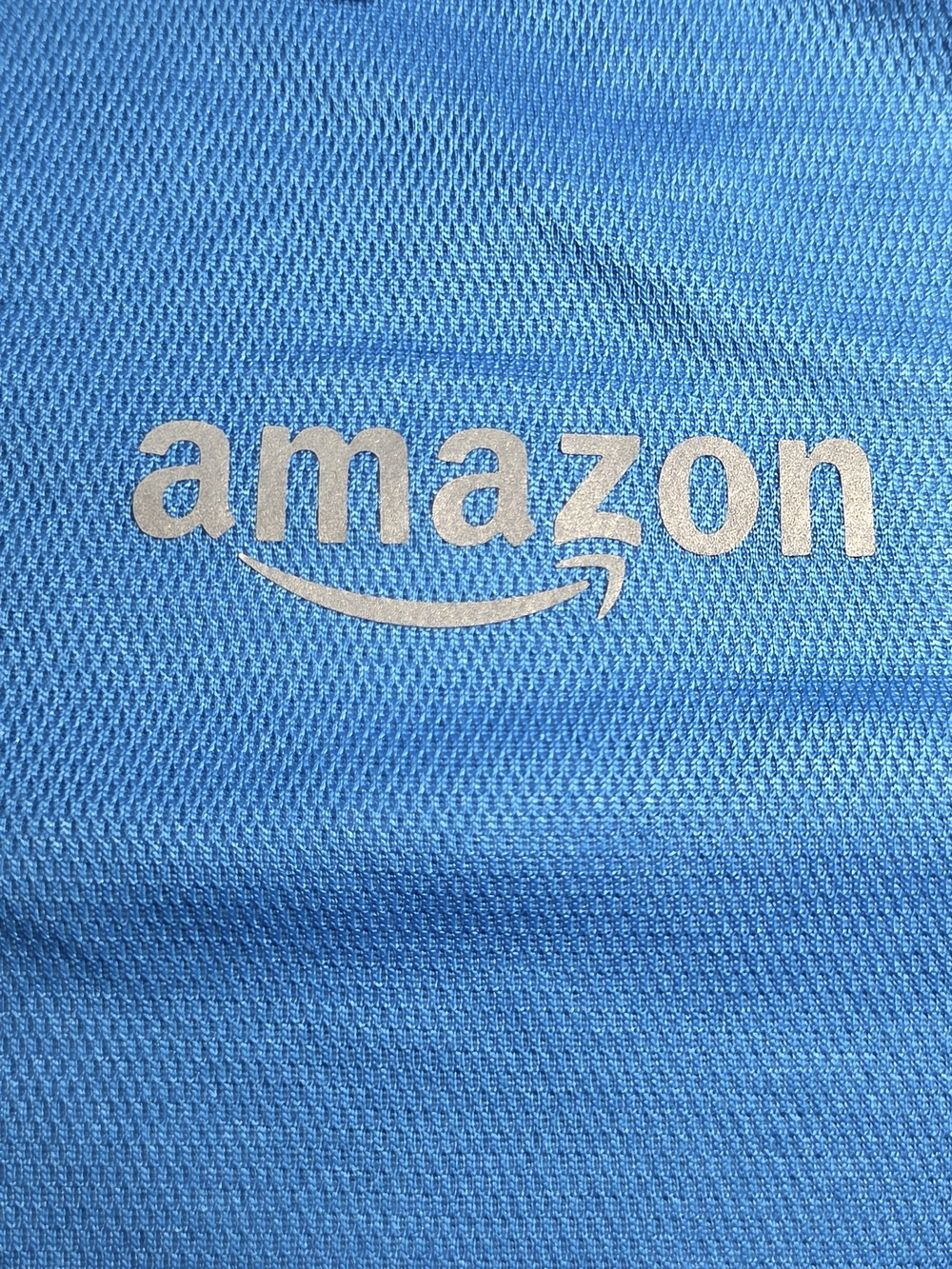 Amazon Delivery Uniform Short Sleeve Active Polo Shirt Men's XL Luly Yang Blue - Picture 2 of 5